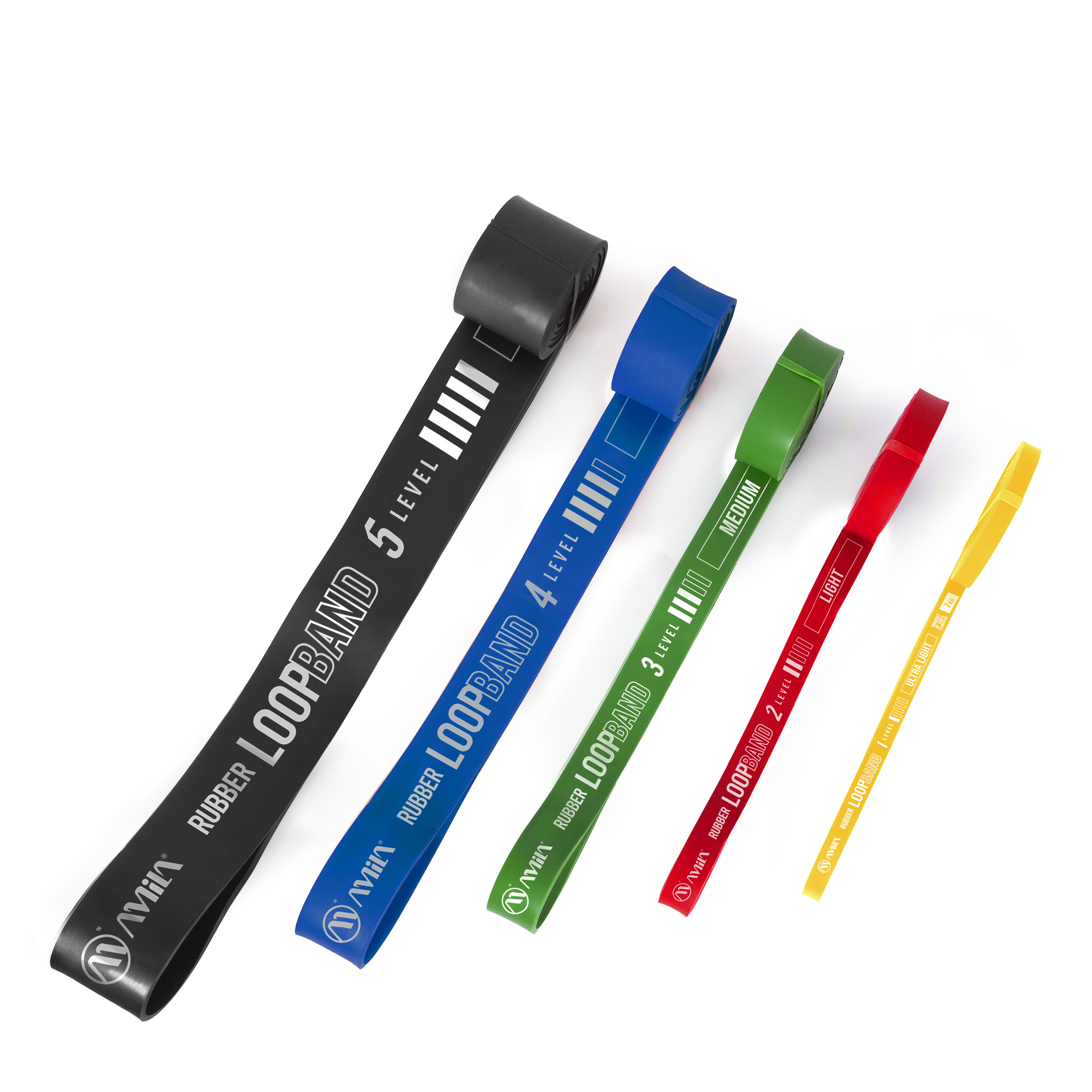 AMILA Λάστιχo Αντίστασης Rubber Loop Band Ultra Light – Κίτρινο 96607 - Image 3