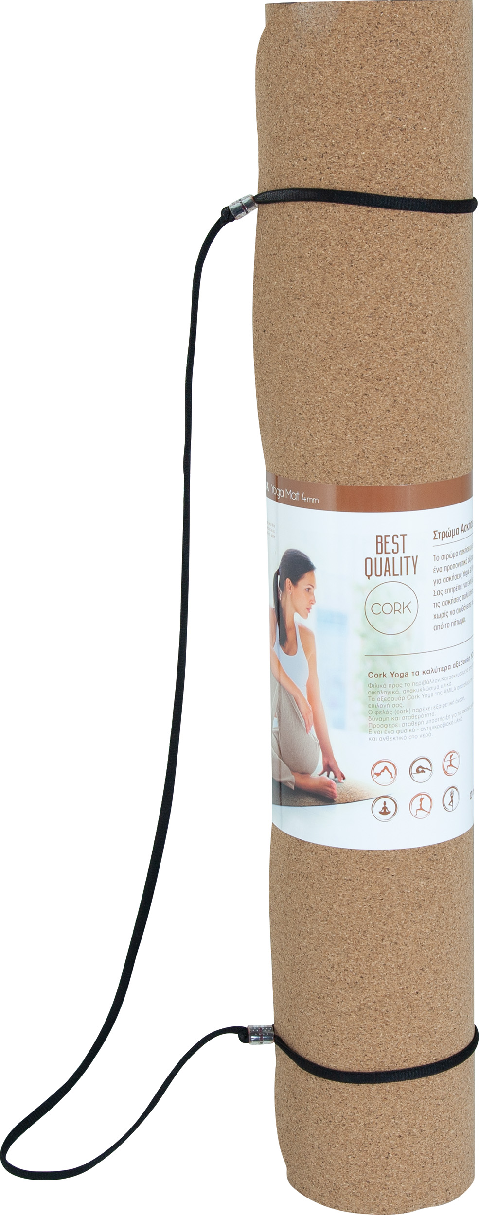 AMILA Στρώμα Yoga AMILA Cork 6mm 96812 - Image 17