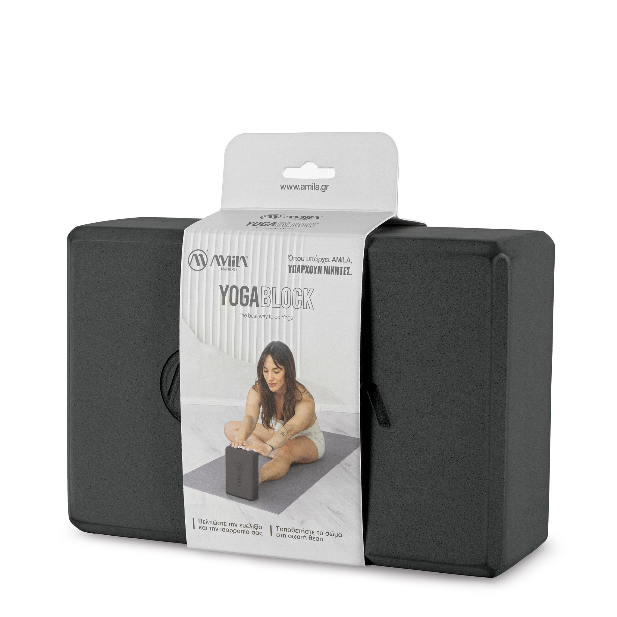AMILA Τούβλο Yoga AMILA Brick Μαύρο 96842 - Image 4