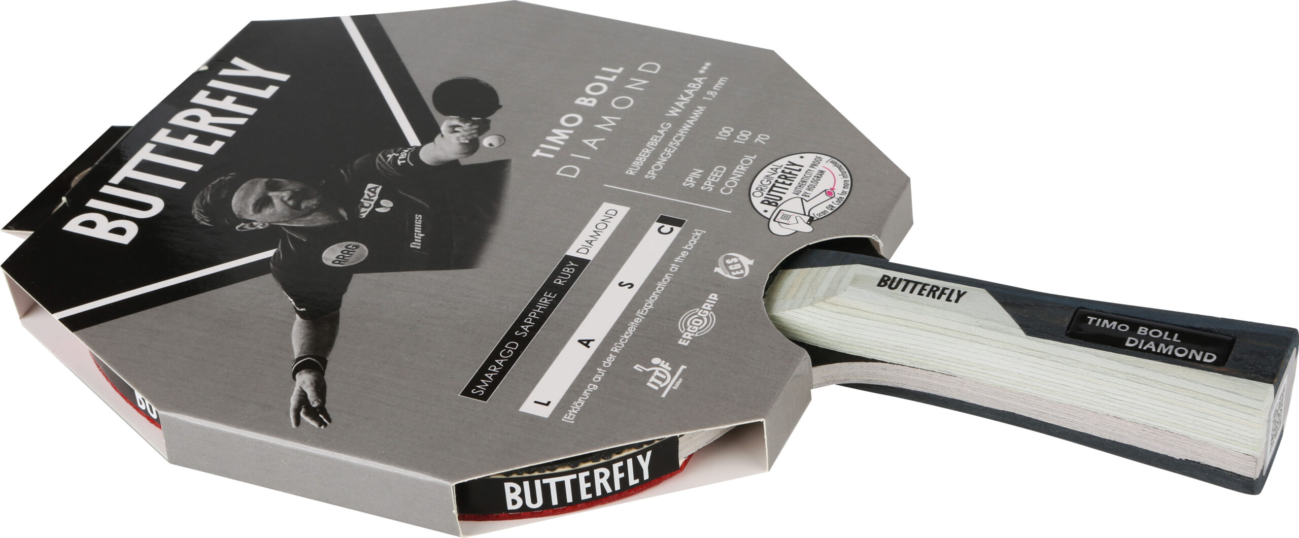 BUTTERFLY Ρακέτα Ping Pong Butterfly Timo Boll Diamond 97166 - Image 13