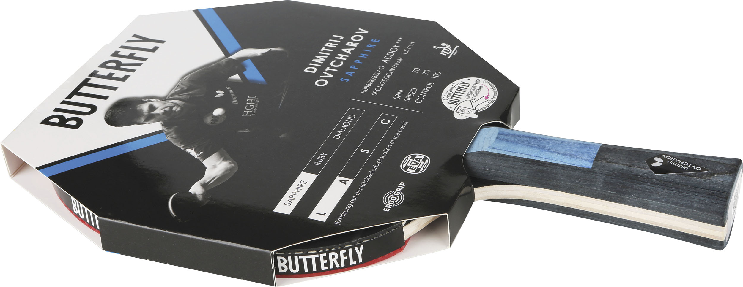 BUTTERFLY Ρακέτα Ping Pong Butterfly Dimitrij Ovtcharov Sapphire 97168