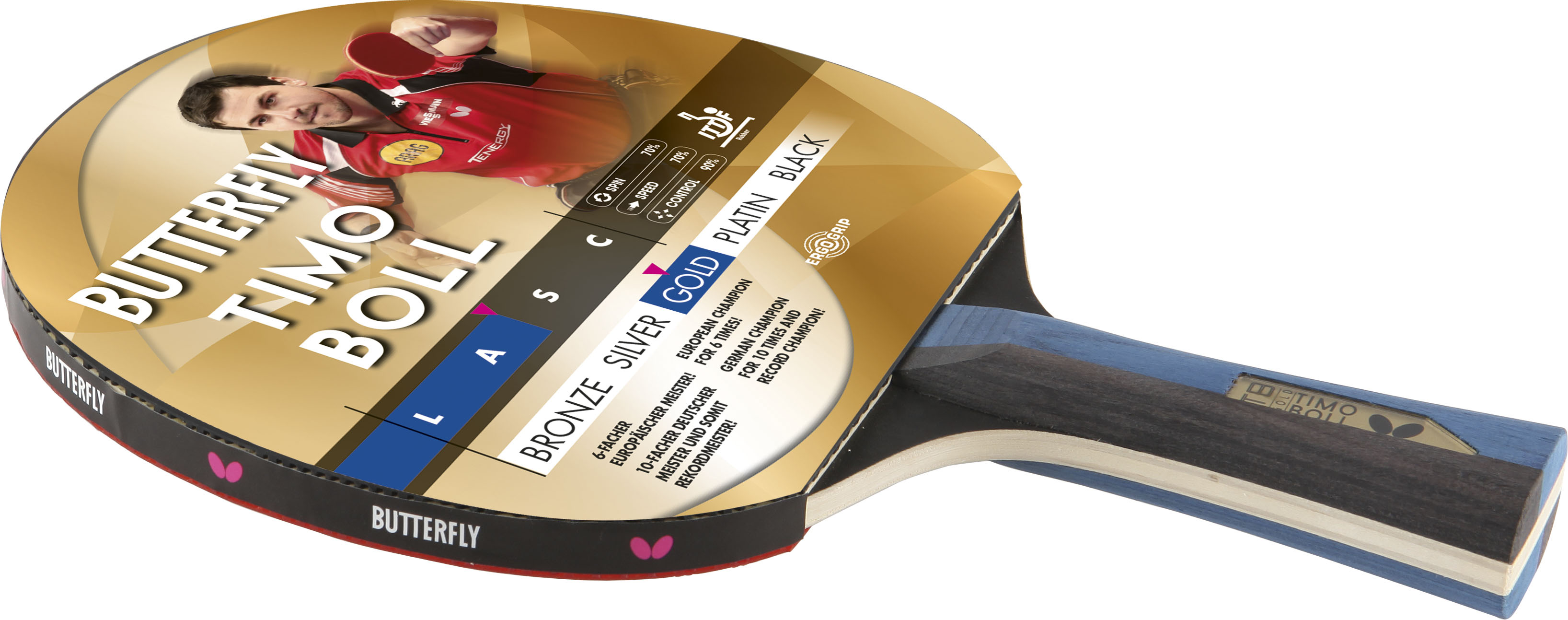BUTTERFLY Ρακέτα Ping Pong Butterfly Timo Boll Gold 97202 - Image 4
