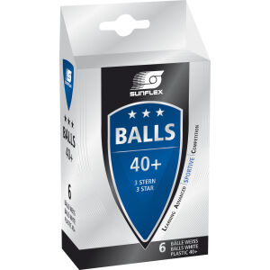 SUNFLEX Μπαλάκια Ping Pong Sunflex Sportive PVC 6 Τεμάχια 97252