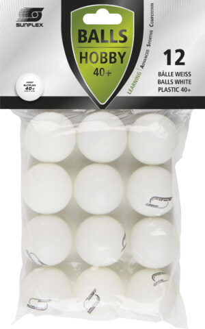 SUNFLEX Μπαλάκια Ping Pong Sunflex Hobby PVC 12 Τεμάχια 97260