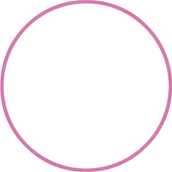 AMILA Χούλα-Χουπ HQ 60cm - Φ19mm - 230gr, Ροζ 98802