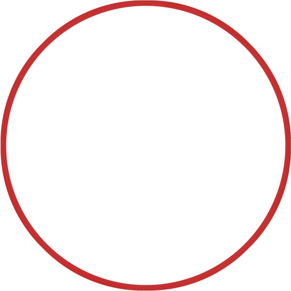 AMILA Χούλα-Χουπ HQ 70cm - Φ19mm - 280gr, Κόκκινο 98809