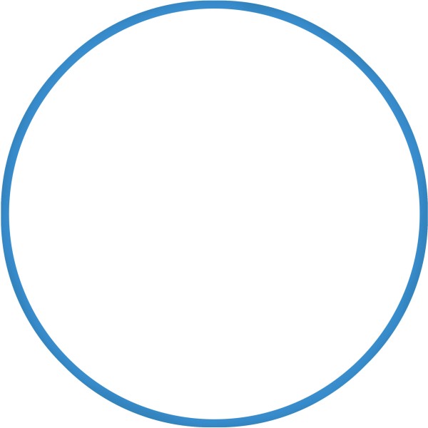 AMILA Χούλα-Χουπ HQ 70cm - Φ19mm - 280gr, Μπλε 98810