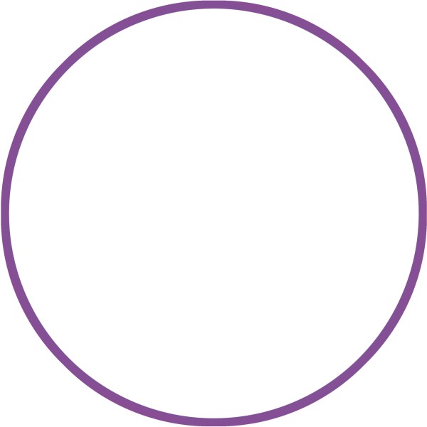 AMILA Χούλα-Χουπ HQ 70cm - Φ19mm - 280gr, Μωβ 98813