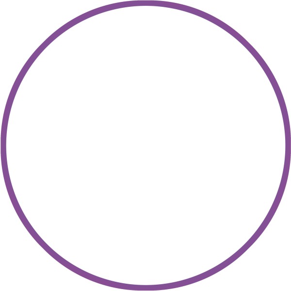 AMILA Χούλα Χουπ HQ 80cm - Φ19mm - 330gr, Μωβ 98819