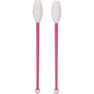 AMILA Κορίνες Ρυθμικής Γυμναστικής 45cm Μαλακές, Φούξια/Λευκό 98953