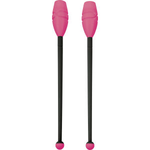 AMILA Κορίνες Ρυθμικής Γυμναστικής 45cm Μαλακές, Μαύρο/Φούξια 98954