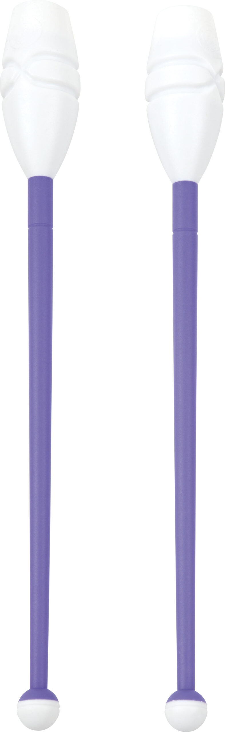 AMILA Κορίνες Ρυθμικής Γυμναστικής 45cm Μαλακές, Μωβ/Λευκό 98956 - Image 5