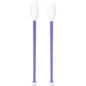 AMILA Κορίνες Ρυθμικής Γυμναστικής 45cm Μαλακές, Μωβ/Λευκό 98956