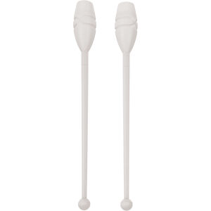 AMILA Κορίνες Ρυθμικής Γυμναστικής Παιδικές 36cm Σκληρές, Λευκές 98971