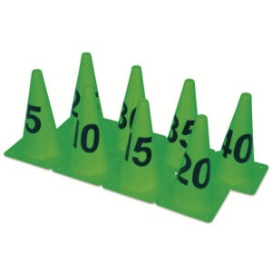 AMILA KIDS Κώνοι με Νούμερα Σετ 8τμχ Πράσινοι 99306