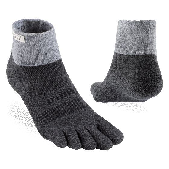 Injinji TRAIL 2.0 Midweight Mini-Crew Granite