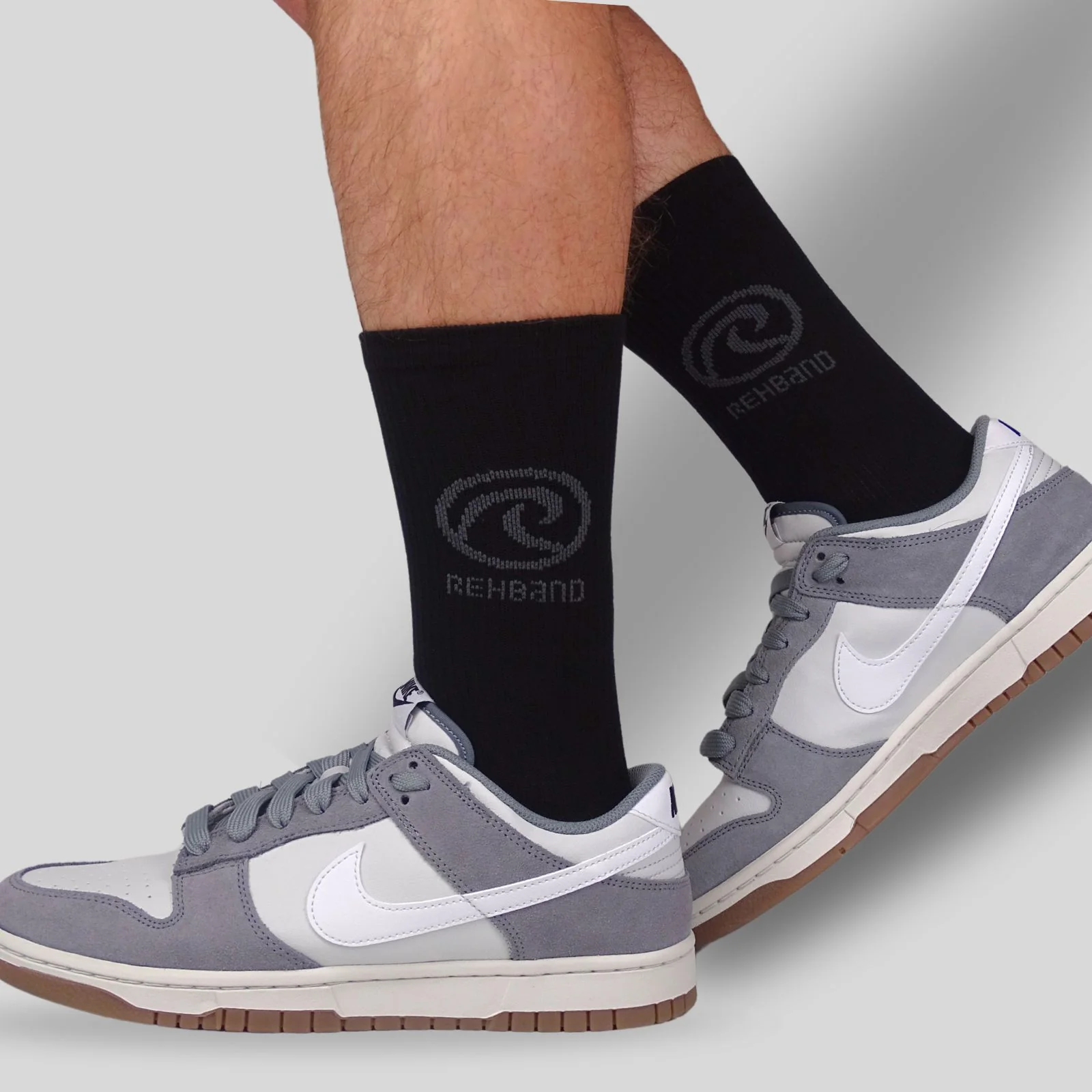 Rehband Κάλτσες PerformX Crew Socks | Carbon/Black 3 ζευγάρια - Image 2
