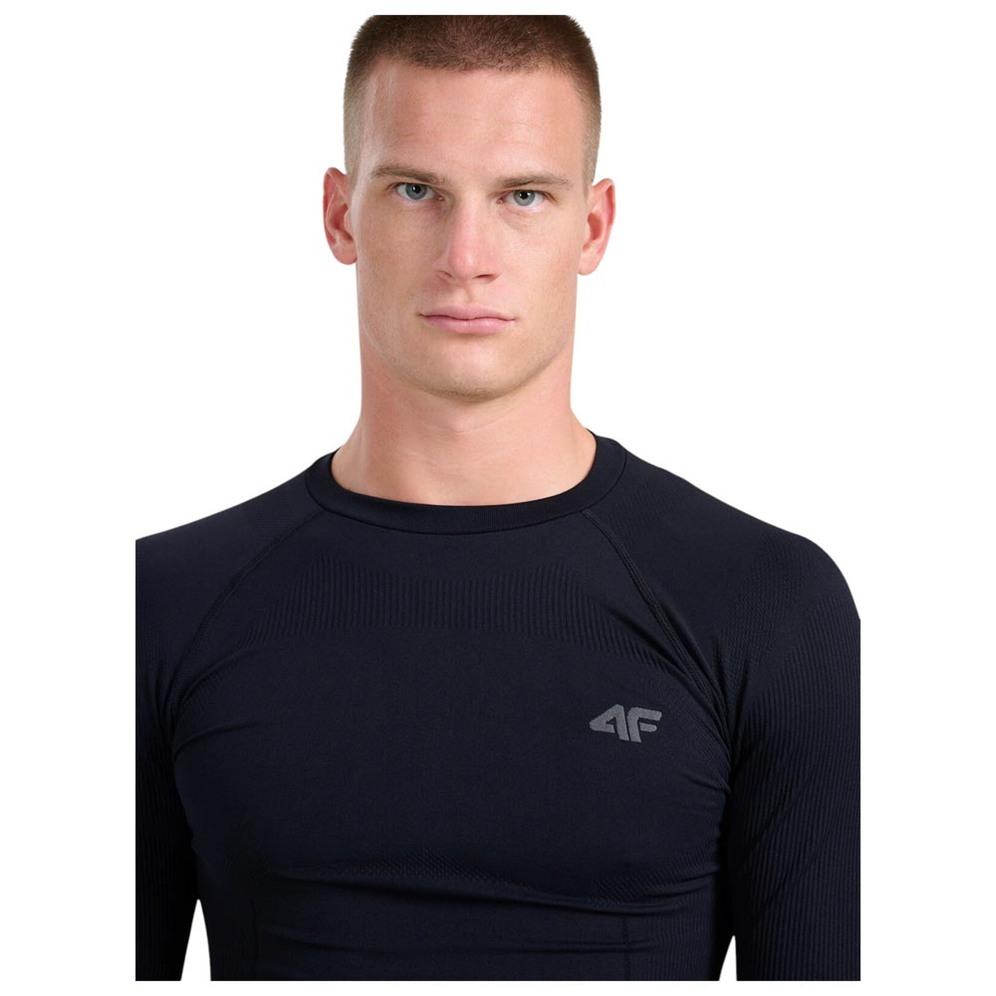 4F Ανδρική μακρυμάνικη ισοθερμική μπλούζα 4FWAW25USEAM233 DEEP BLACK - Image 3