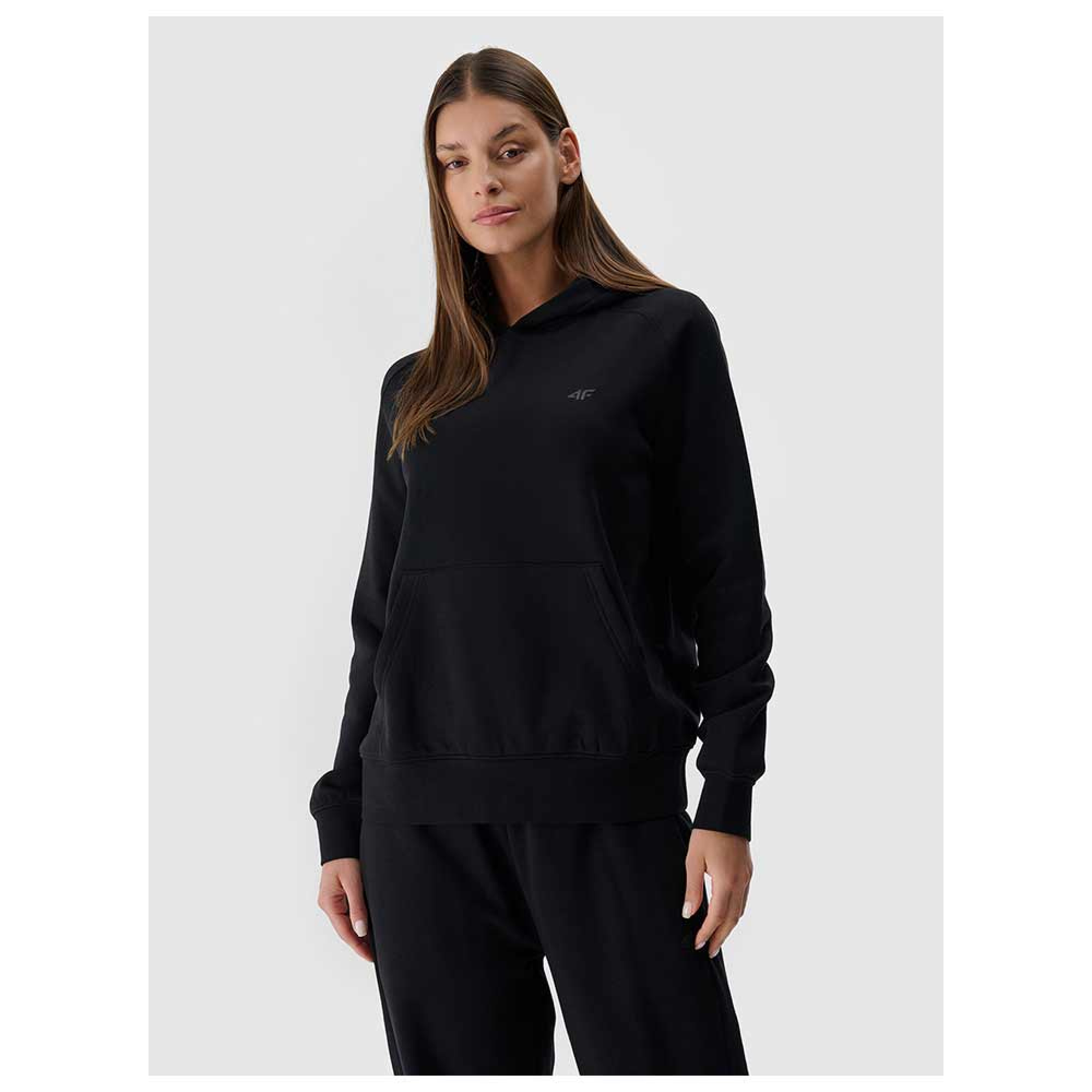 4F Γυναικείο φούτερ 4FWMM00TSWSF1764 DEEP BLACK - Image 4