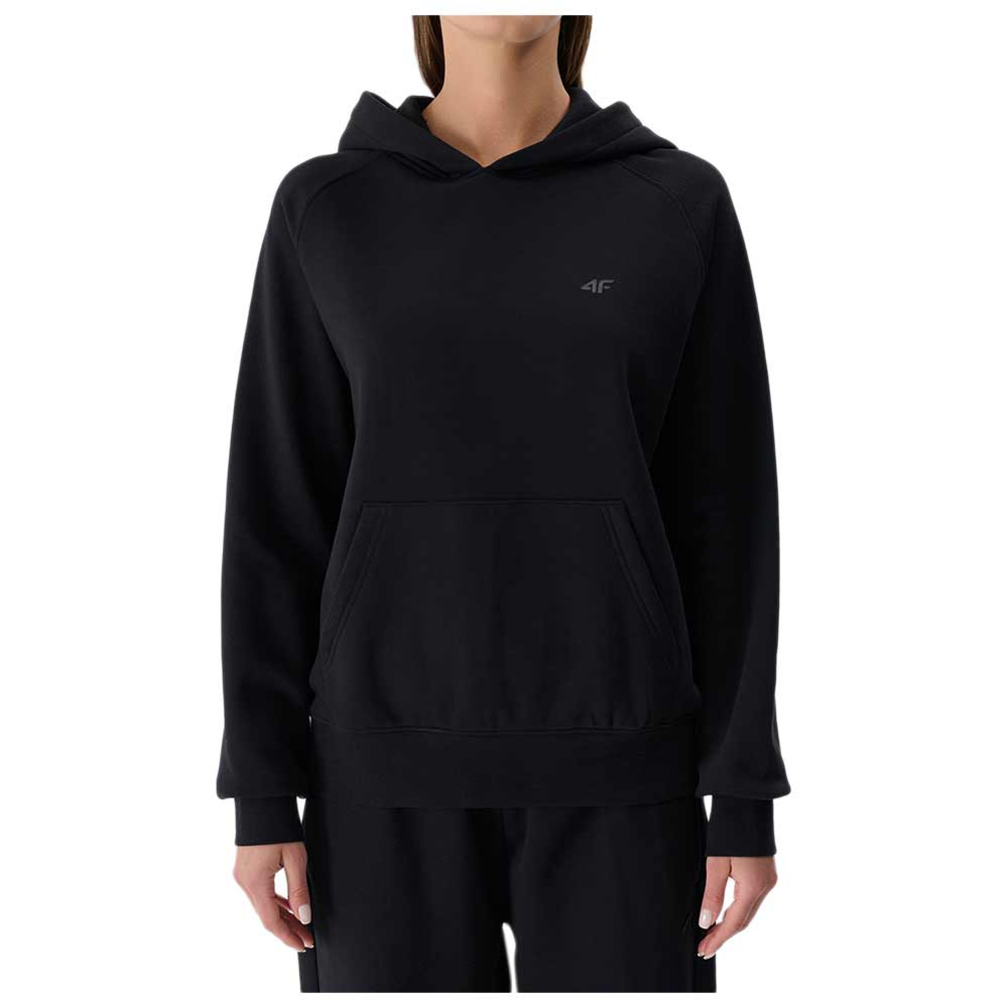 4F Γυναικείο φούτερ 4FWMM00TSWSF1764 DEEP BLACK