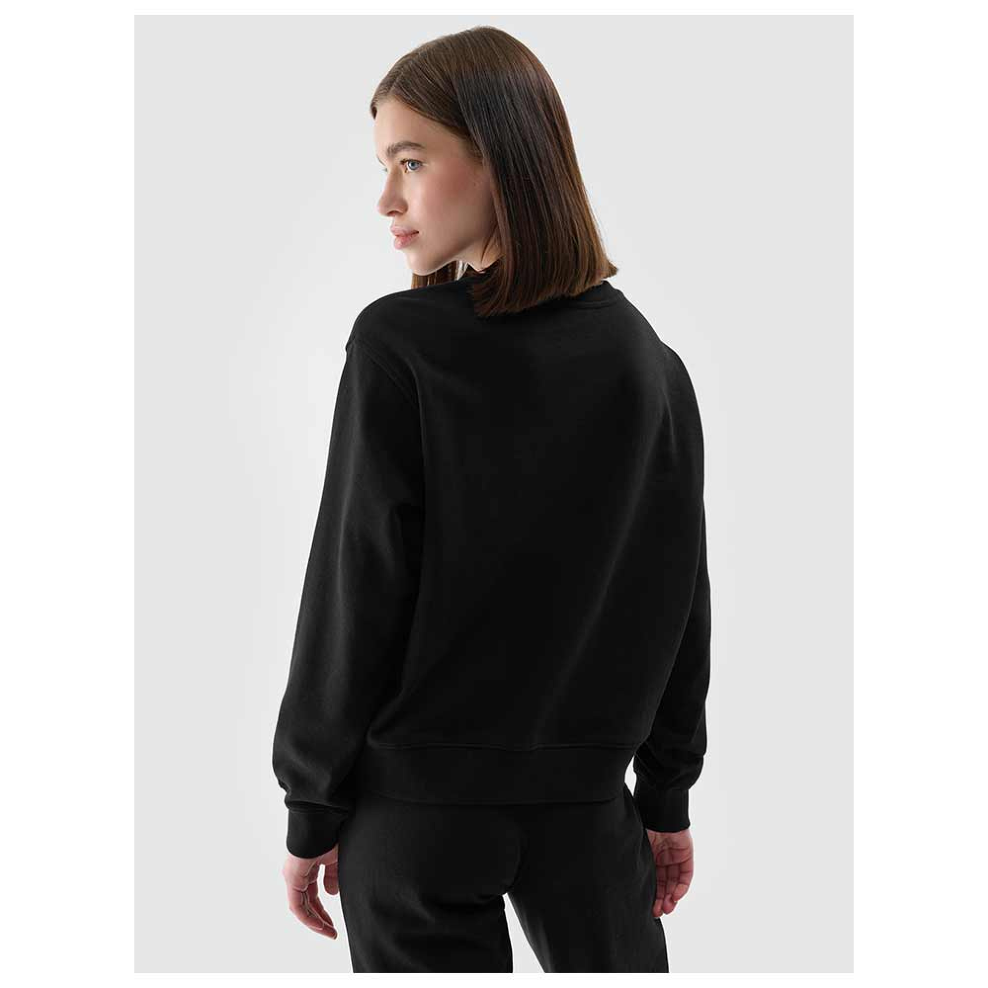 4FWMM00TSWSF1765 4F Φούτερ Μπλούζα DEEP BLACK - Image 4