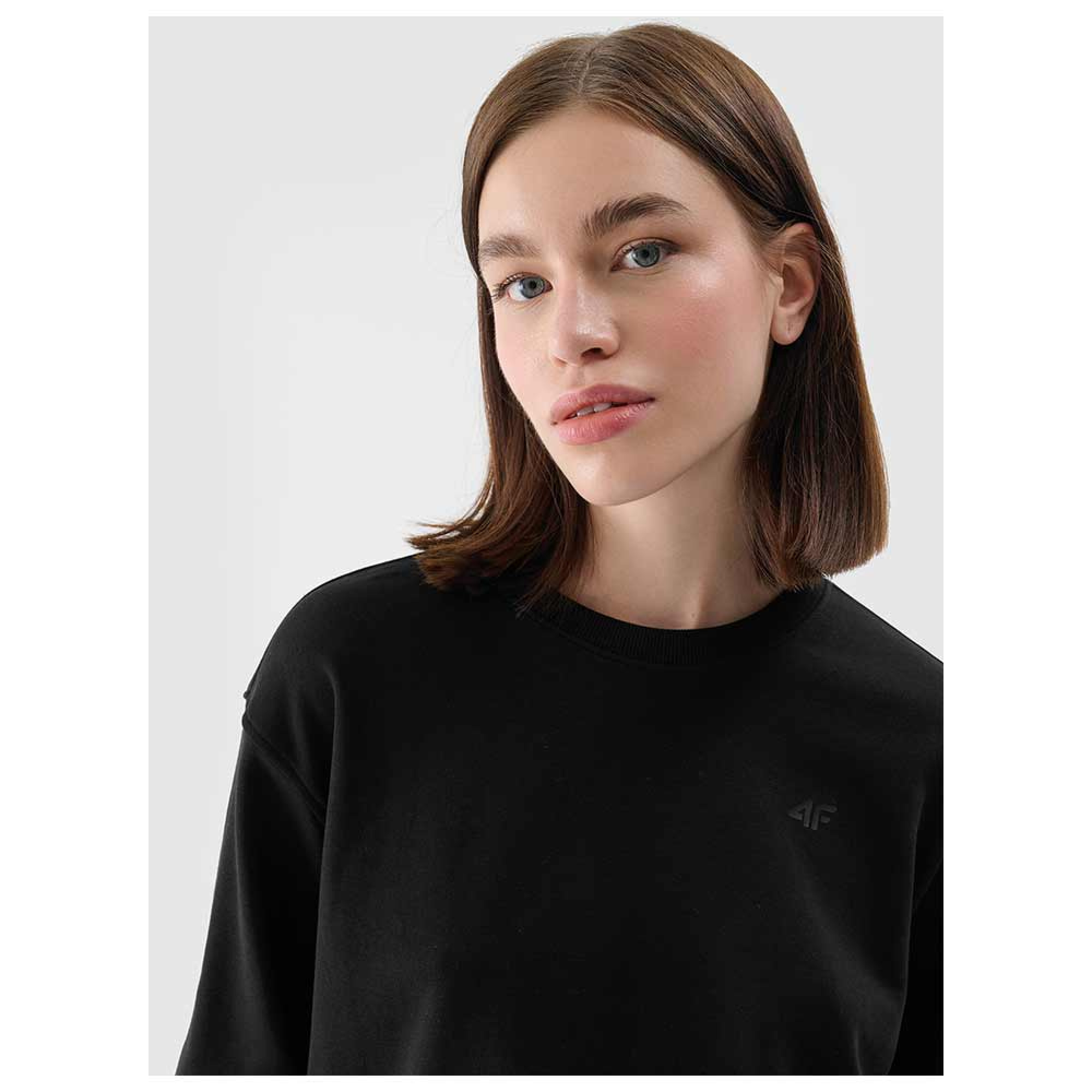 4FWMM00TSWSF1765 4F Φούτερ Μπλούζα DEEP BLACK - Image 3