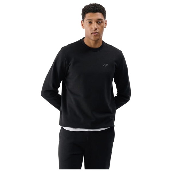 4F Ανδρικό φούτερ 4FWMM00TSWSM1767 DEEP BLACK