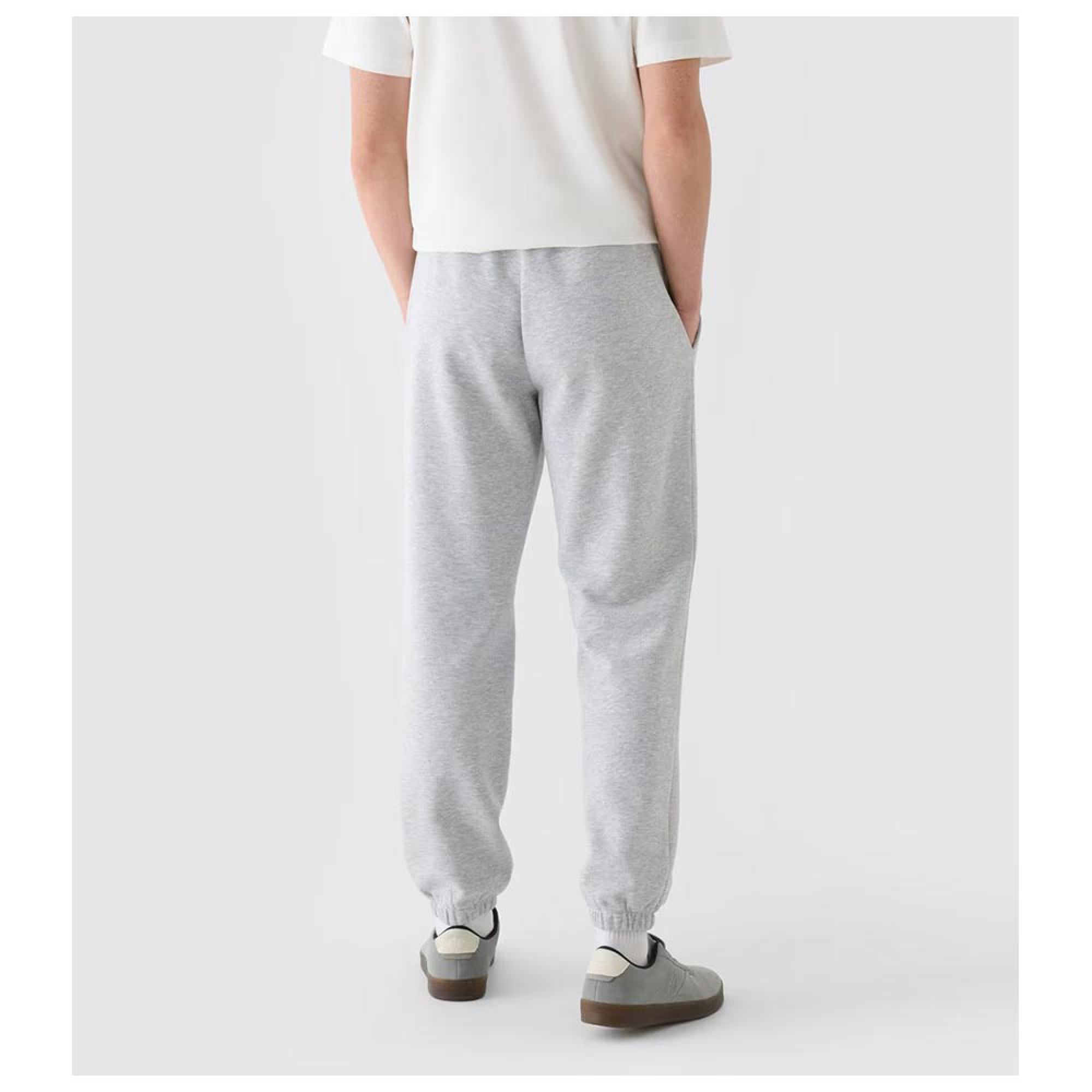 4F Ανδρικό παντελόνι φόρμας 4FWMM00TTROM1140 COLD LIGHT GREY MELANGE - Image 5