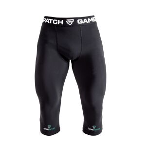 Gamepatch 3/4 compression tights Unisex Black