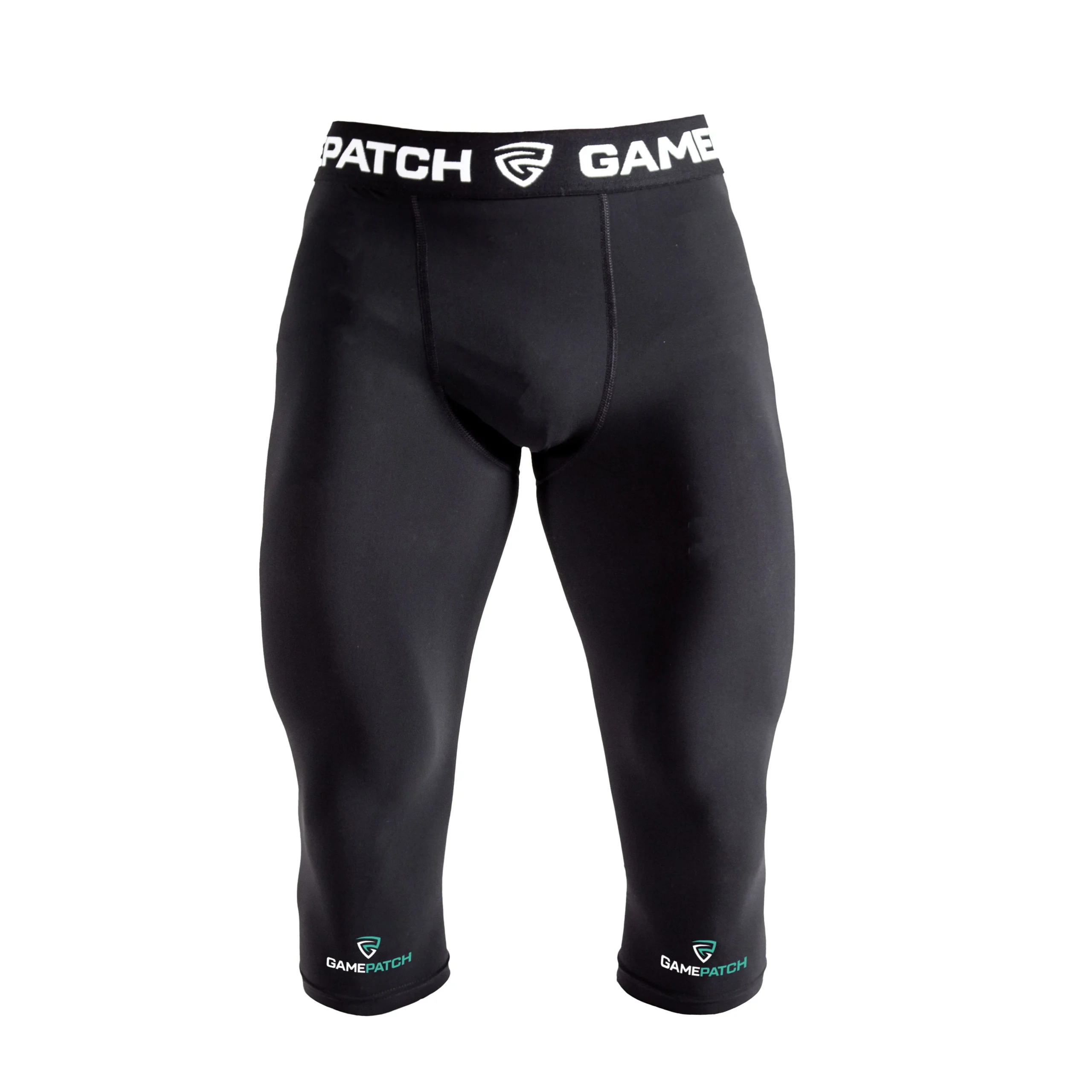 Gamepatch 3/4 compression tights Unisex Black