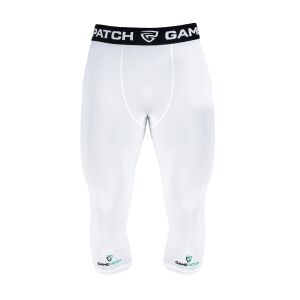 Gamepatch 3/4 compression tights Unisex White