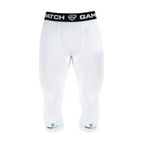 Gamepatch 3/4 compression tights Unisex White