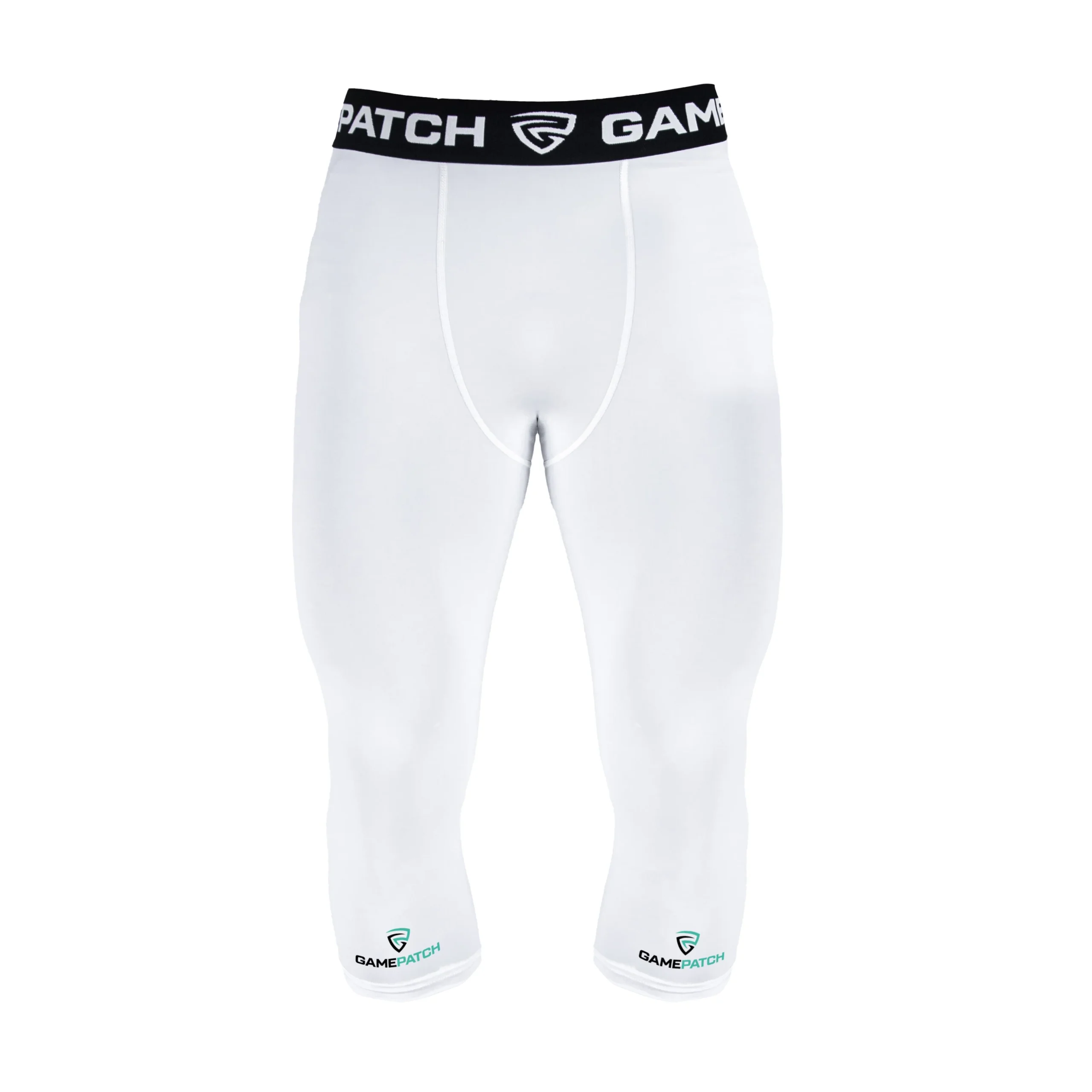 Gamepatch 3/4 compression tights Unisex White