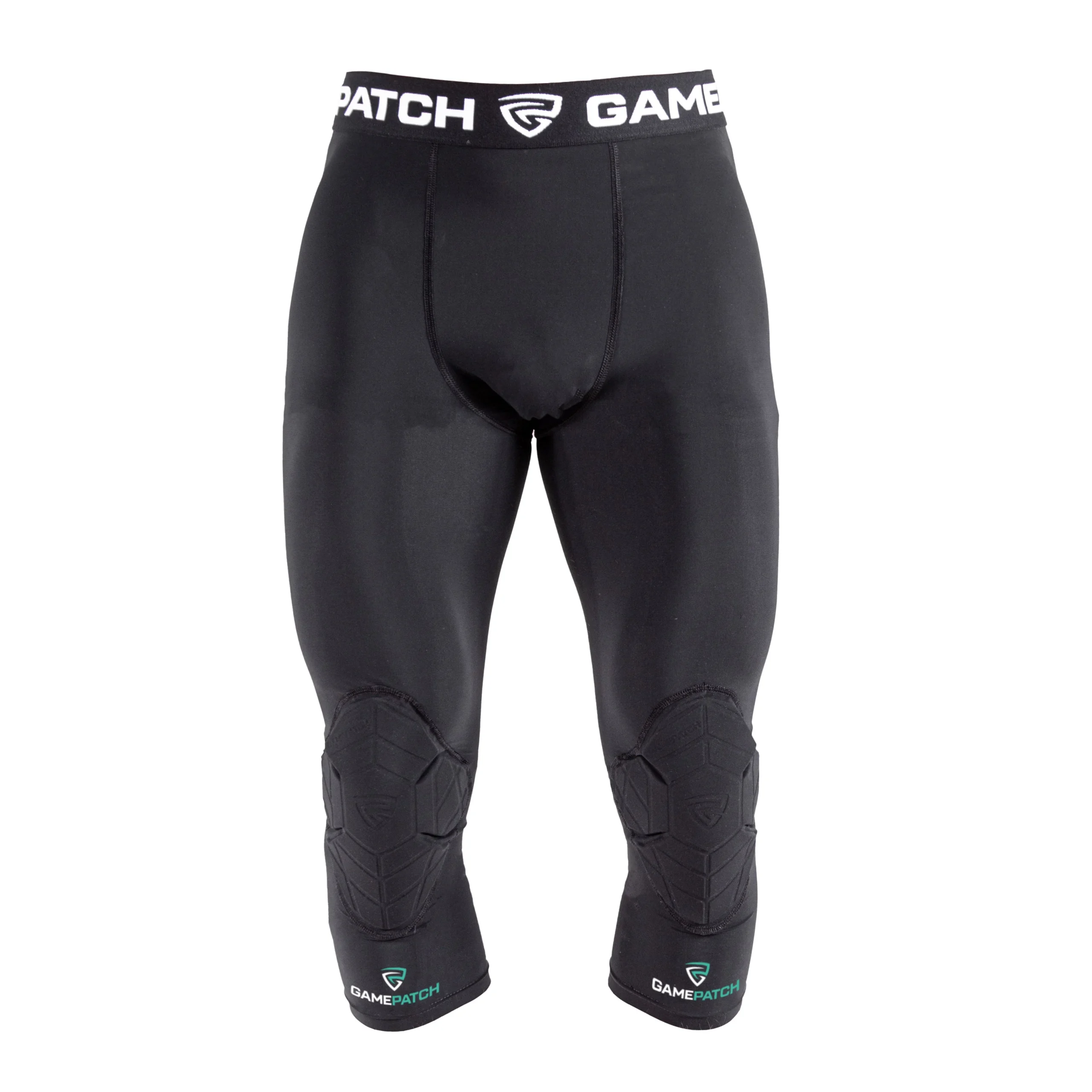 Gamepatch Padded 3/4 tights with full protection Unisex Black