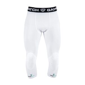 Gamepatch Padded 3/4 tights with full protection Unisex White