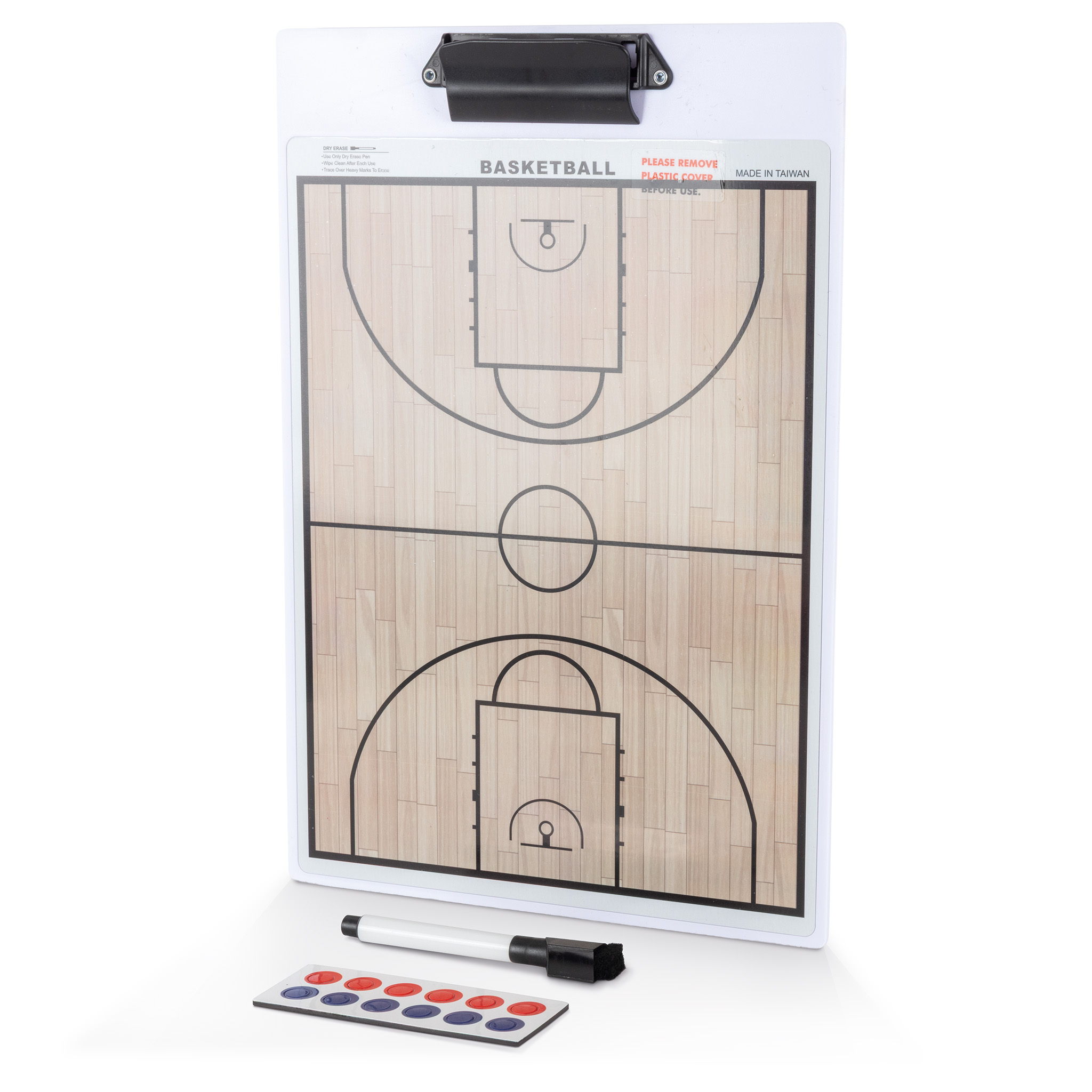 AMILA Ταμπλό Προπονητή Basket Διπλής Όψης Μαγνητικό 25,0x37,0 cm 41949 - Image 2