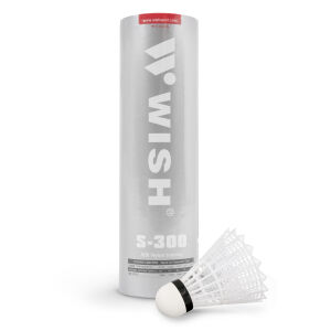 WISH Μπαλάκια Badminton Nylon Shuttlecock S-300 6 τμχ. 42071
