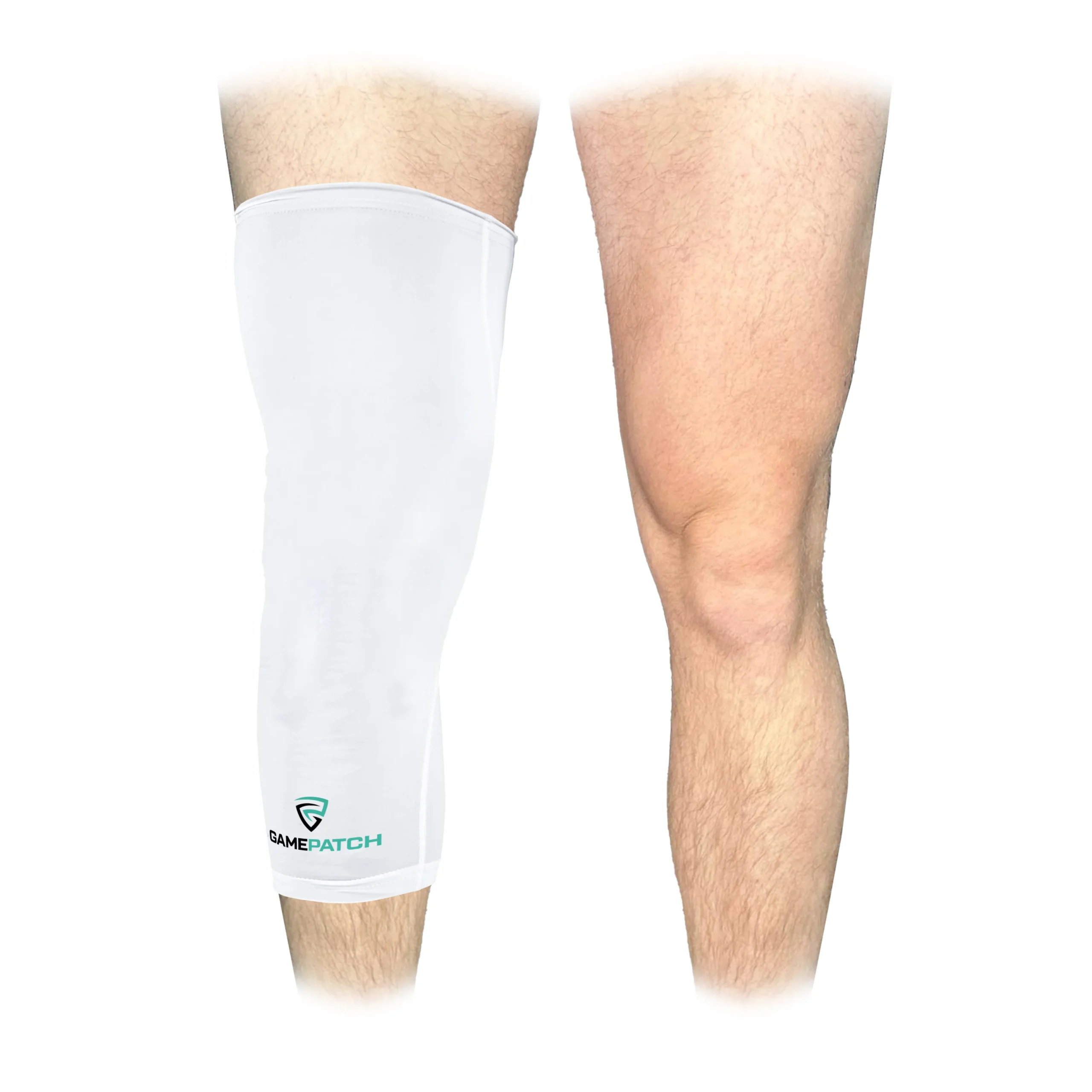 Gamepatch Compression leg sleeve Unisex White