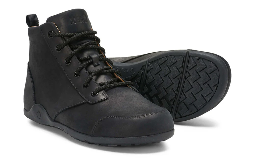 XERO SHOES BAREFOOT Μποτάκι δερμάτινο Denver Black