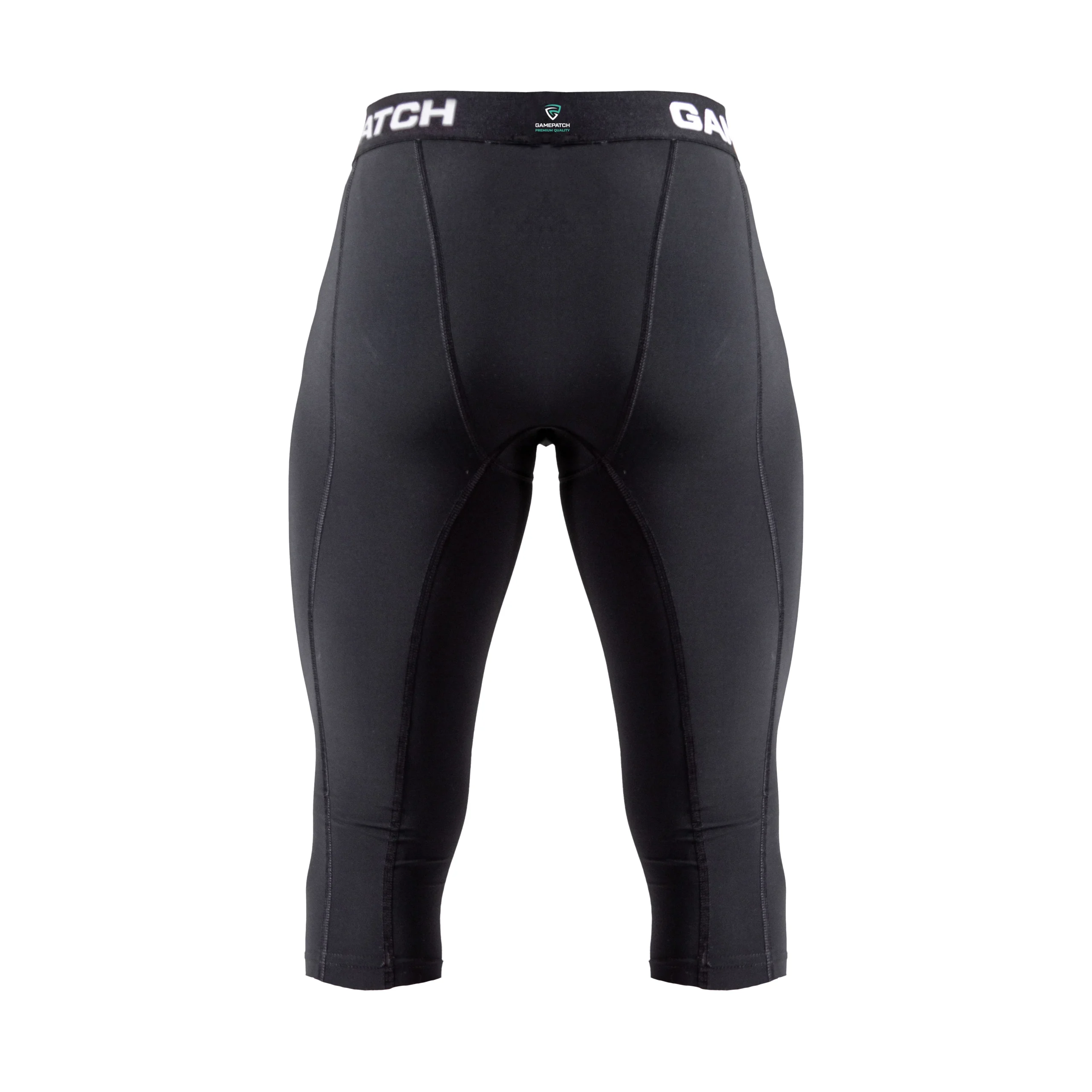 Gamepatch 3/4 compression tights Unisex Black - Image 2