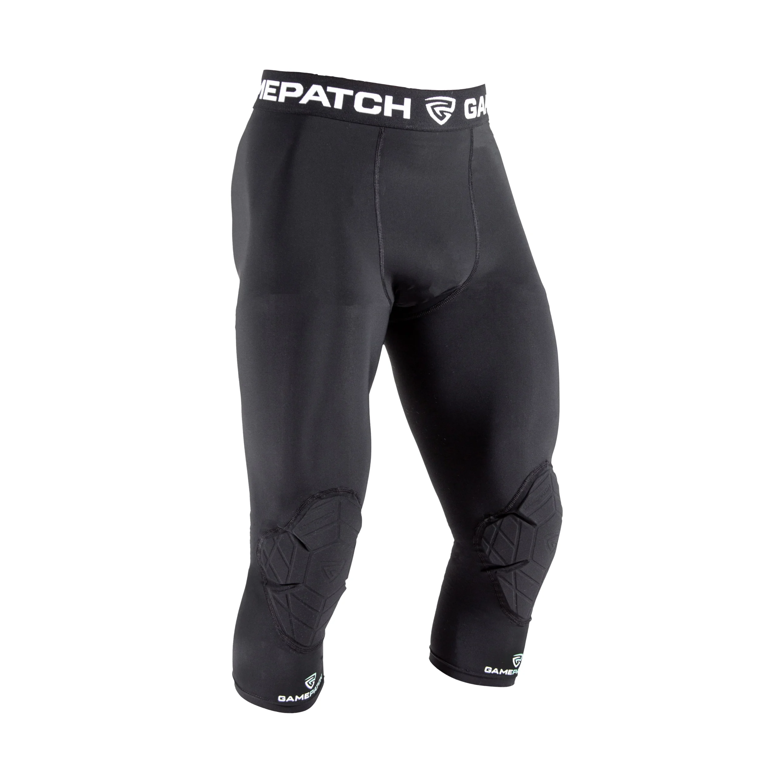 Gamepatch Padded 3/4 tights with full protection Unisex Black - Image 4