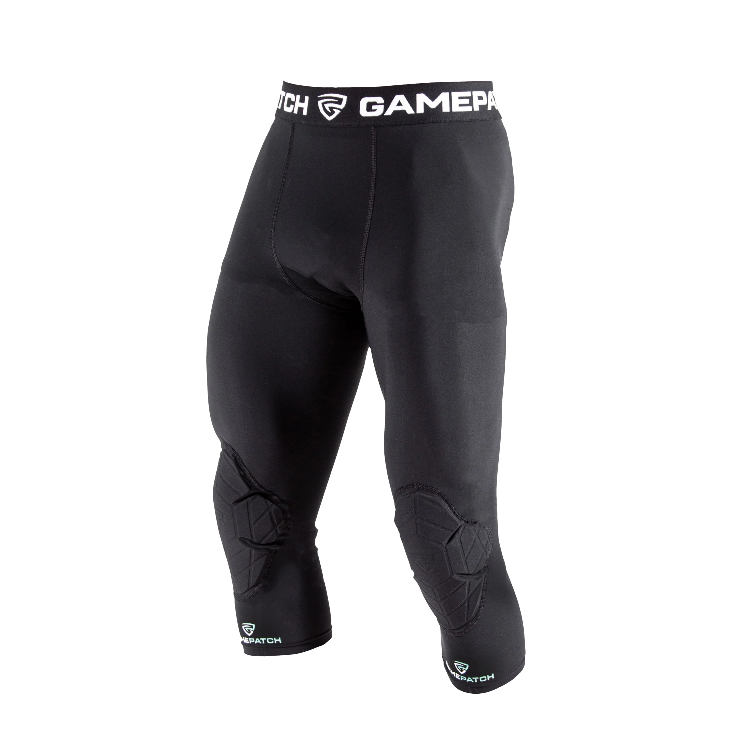 Gamepatch Padded 3/4 tights with full protection Unisex Black - Image 3