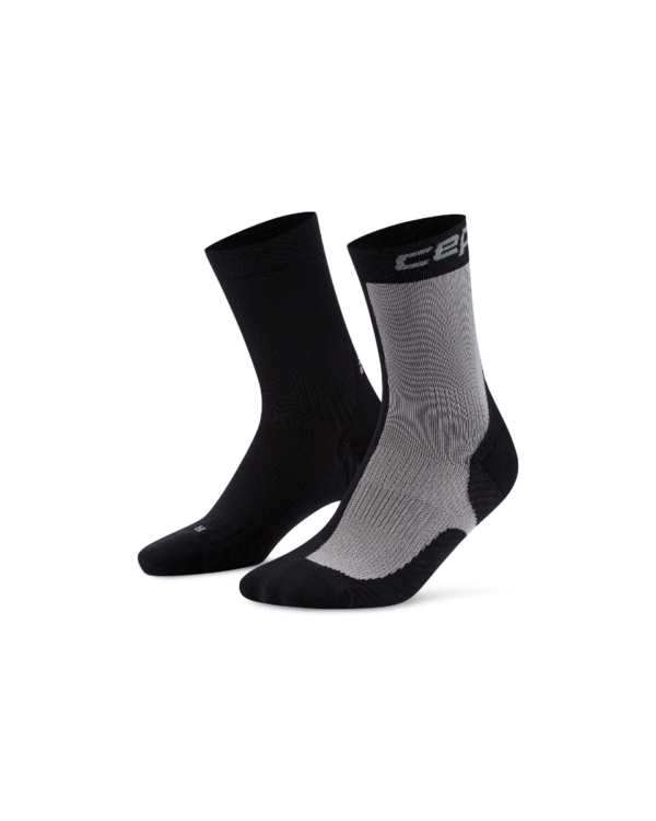 CEP run edt. half&half Κάλτσες, mid cut, 5.0, black/grey, men