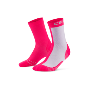 CEP run edt. half&half Κάλτσες, mid cut, 5.0, pink/lilac, men