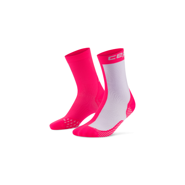 CEP run edt. half&half Κάλτσες, mid cut, 5.0, pink/lilac, Γυναικείες