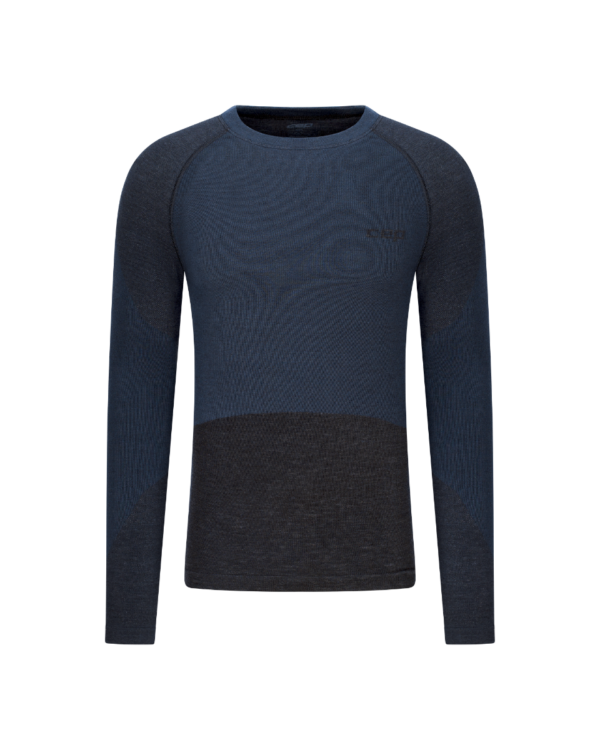 CEP ski merino base layer shirt, long sleeve, 2.0, black, men