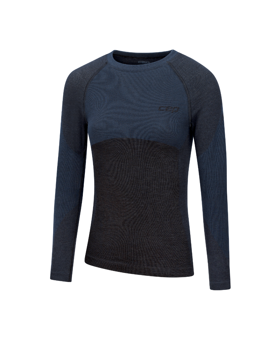 CEP ski merino base layer shirt, long sleeve, 2.0, black, women - Image 3