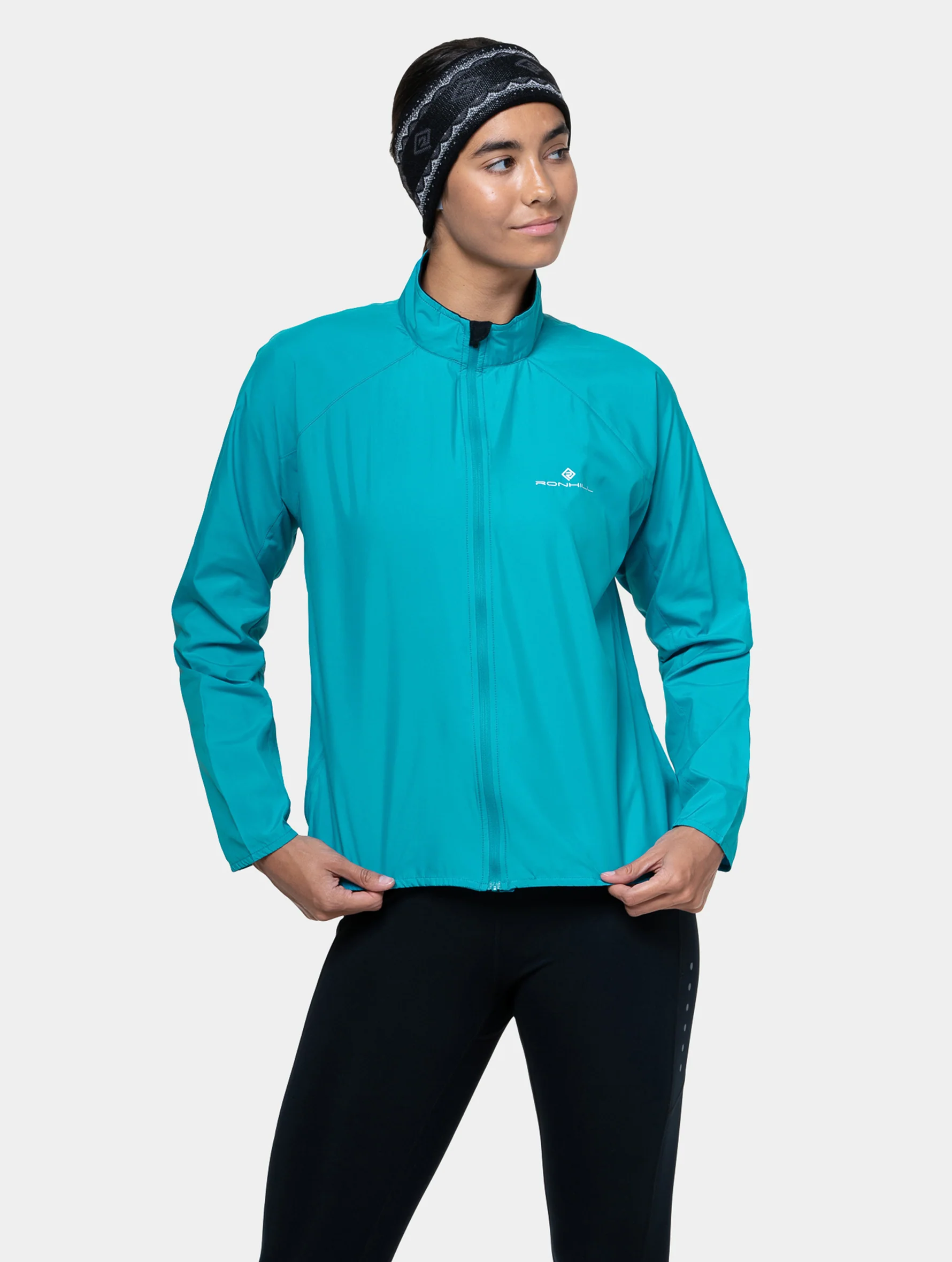 Ronhill Wmn's Core Jacket Rh-01141 Azure/Bright White - Image 8