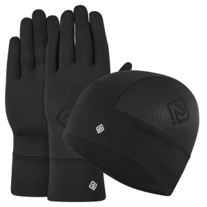 Ronhill Σετ Σκούφος & Γάντια Μαύρο