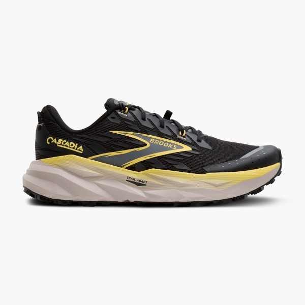 Brooks Cascadia 19 Black/Yellow/Chateau